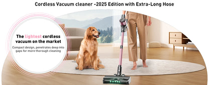 Cordless Vacuum Cleaner, 55Kpa/500W/45min 10 in 1 Powerful Stick Vacuum Cleaner for Home Pet Hair/Hard Floor/Carpet