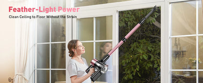 Cordless Vacuum Cleaner, 55Kpa/500W/45min 10 in 1 Powerful Stick Vacuum Cleaner for Home Pet Hair/Hard Floor/Carpet